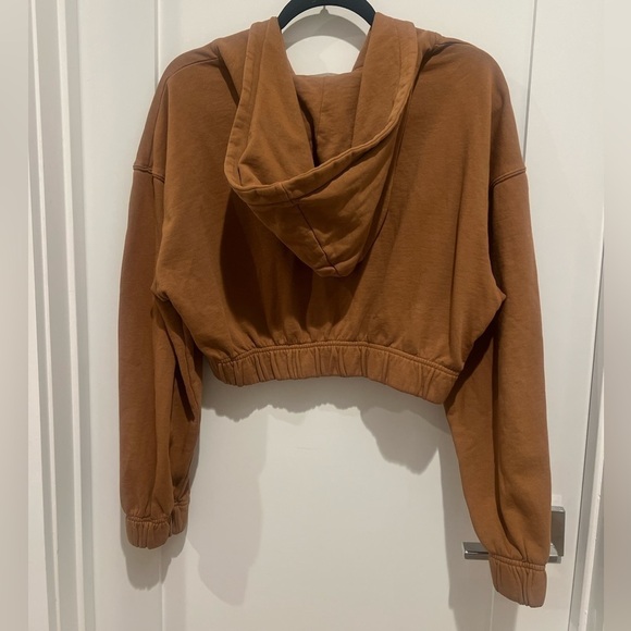 Talentless WOMENS ZIP CROP brown JACKET size Medium M - Picture 4 of 10